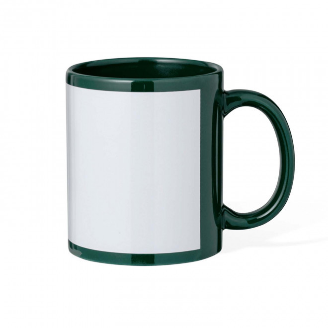 MUG CERAMIQUE PERSONNALISABLE SUBLIMATION 'COLORPOPY' - vert foncé