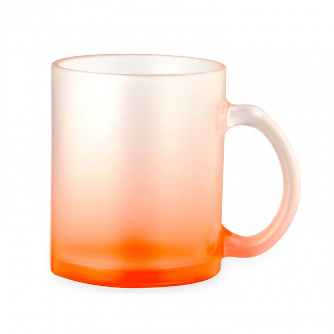 MUG VERRE PERSONNALISABLE SUBLIMATION 'MACIA' - orange