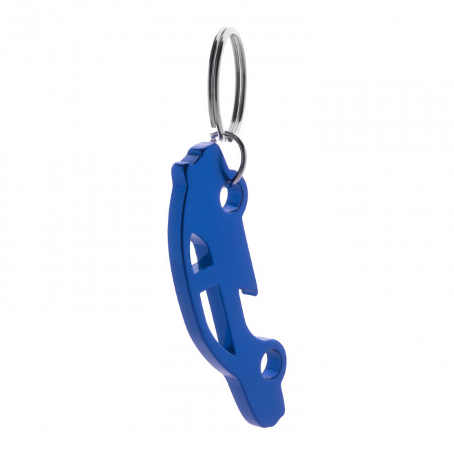 PORTE CLE DECAPSULEUR PERSONNALISABLE 'HOTTO' - bleu