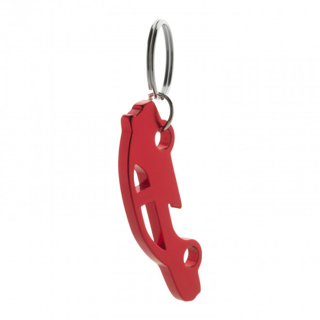 PORTE CLE DECAPSULEUR PERSONNALISABLE 'HOTTO' - rouge