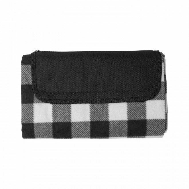 COUVERTURE PERSONNALISABLE PIQUE NIQUE RPET 'LEVIA' - noir