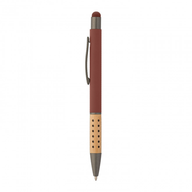 STYLO PERSONNALISABLE 'SOFTLY TOUCH BAMBOU' - bordeaux