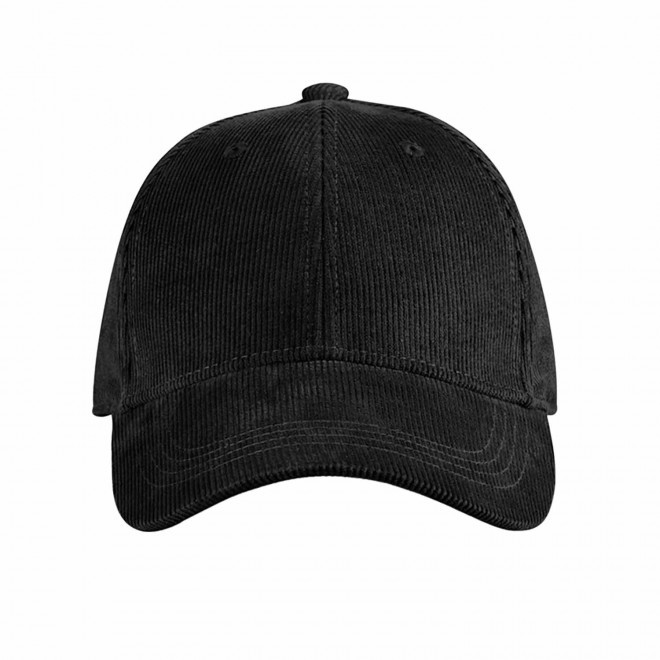 CASQUETTE CORDUROY PERSONNALISABLE 'CORD CLUB' - noir