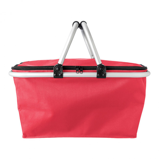 PANIER PUBLICITAIRE PLIABLE 'CARPI' - rouge