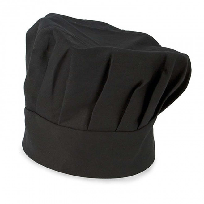 TOQUE DE CUISINIER 'LEONE' - noir