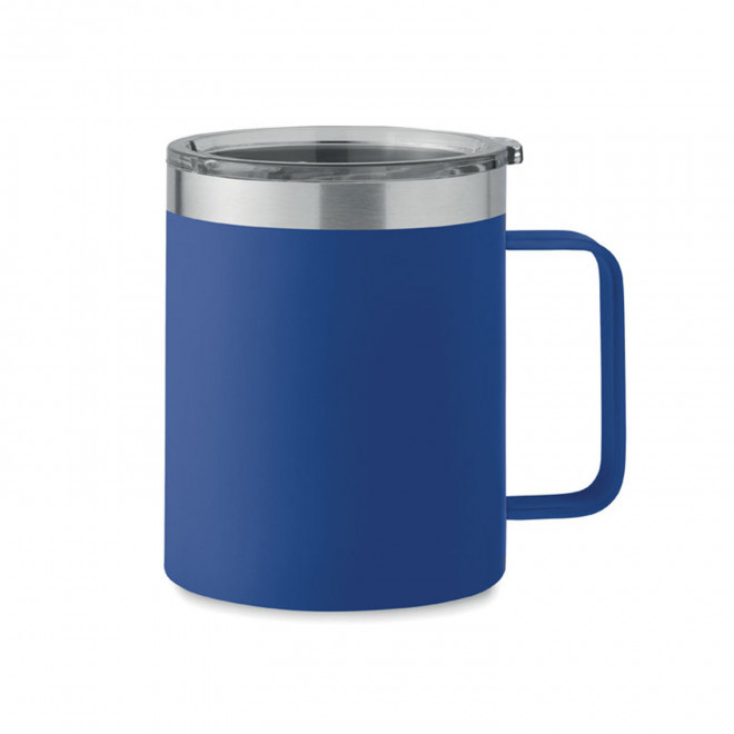MUG ISOTHERME ACIER RECYCLE PERSONNALISABLE 'GOZEB' - bleu