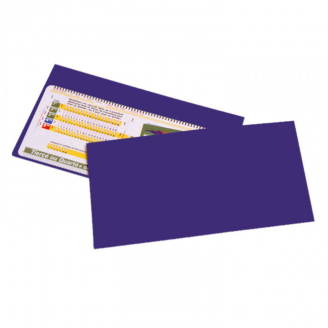 POCHETTE PERSONNALISABLE PMU 1 VOLET 'LUCKY LUCK' - violet