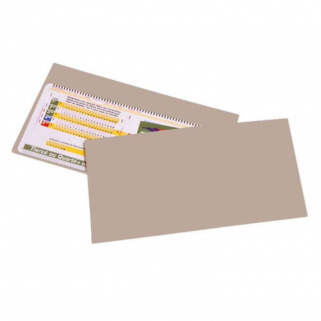 POCHETTE PERSONNALISABLE PMU 1 VOLET 'LUCKY LUCK' - beige