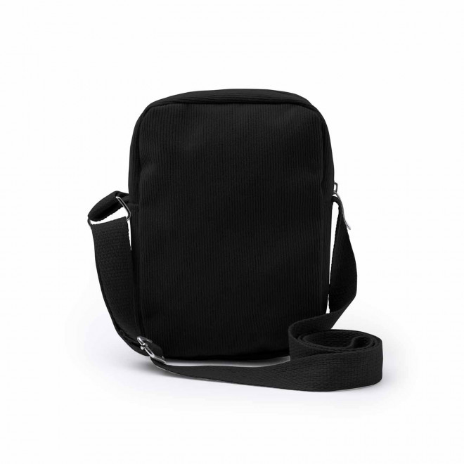 SACOCHE VELOURS COTELE PERSONNALISABLE 'BUDINSKY' - noir