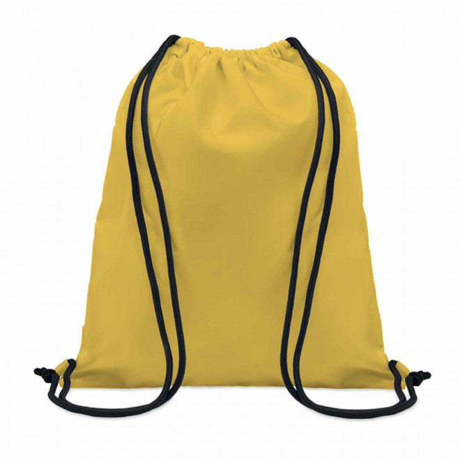SAC A DOS CORDELETTE PERSONNALISABLE SUR MESURE 'ONA' - jaune