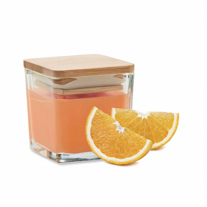 BOUGIE PARFUMEE PERSONNALISABLE 'TILLA' - orange