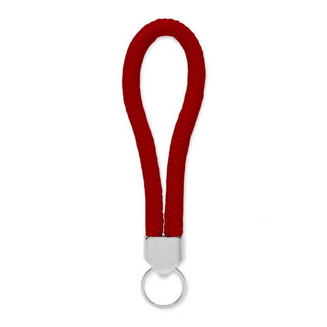 PORTE CLE CORDE PERSONNALISABLE 'KALOU' - rouge foncé