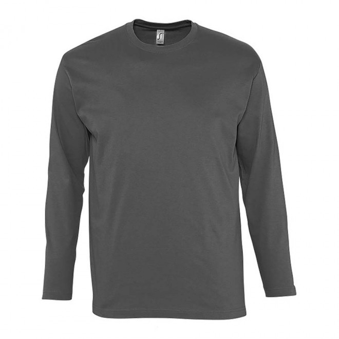 TEE-SHIRT HOMME MANCHES LONGUES 'MONARCH' 150 GR/M² - gris foncé