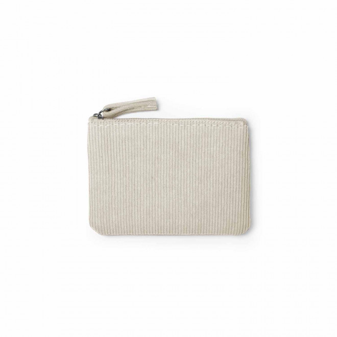 PORTEFEUILLE EN VELOURS PERSONNALISABLE 'BUDISNKY' - blanc