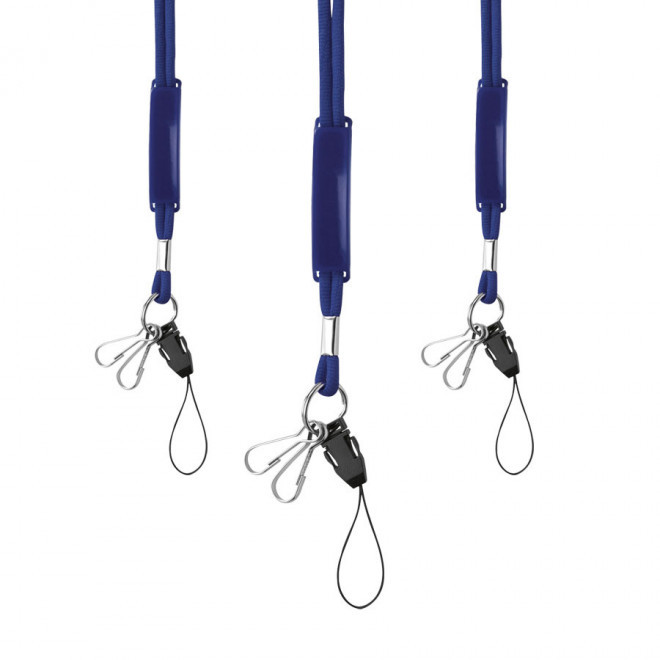 EXPRESS 72H - TOUR DE COU AVEC CLIP SECURITE 'BARLETTA' - bleu