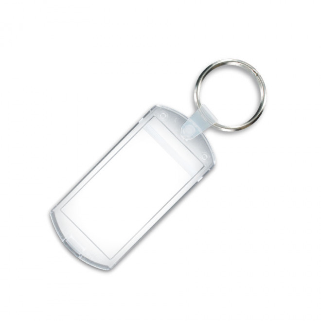 PORTE-CLÉS PUBLICITAIRE AVEC INSERT 'NOOT' - transparent