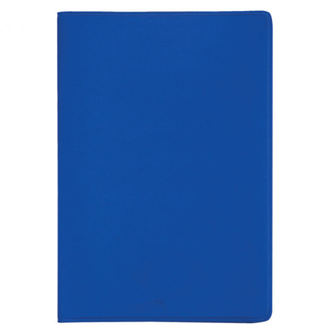 COUVERTURE DE PASSEPORT PERSONNALISABLE 'VIAJE' - bleu royal