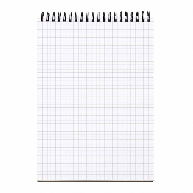 BLOC-NOTES SPIRALES A4 PERSONNALISABLE 'GORDON' 50 PAGES - petit carreau