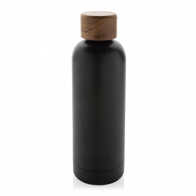 BOUTEILLE ISOTHERME 500ML RECYCLE PERSONNALISABLE 'BEVA' - noir