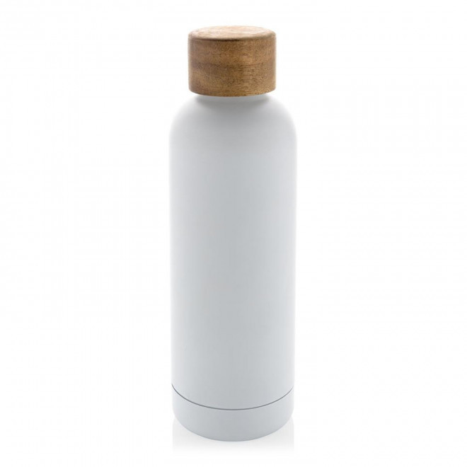 BOUTEILLE ISOTHERME 500ML RECYCLE PERSONNALISABLE 'BEVA' - blanc