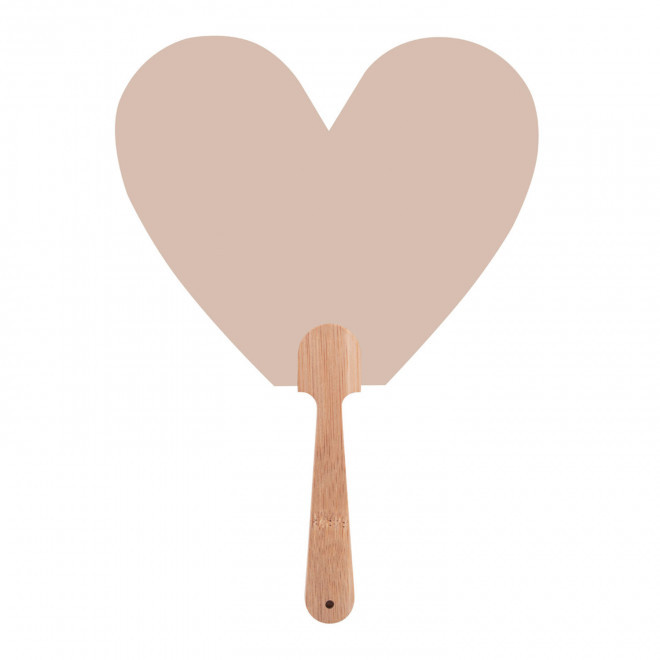 EVENTAIL BAMBOU PERSONNALISABLE 'DIGIBI' - coeur