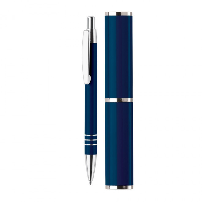 STYLO PERSONNALISÉ EN ALUMINIUM 'ROCOCO' - bleu