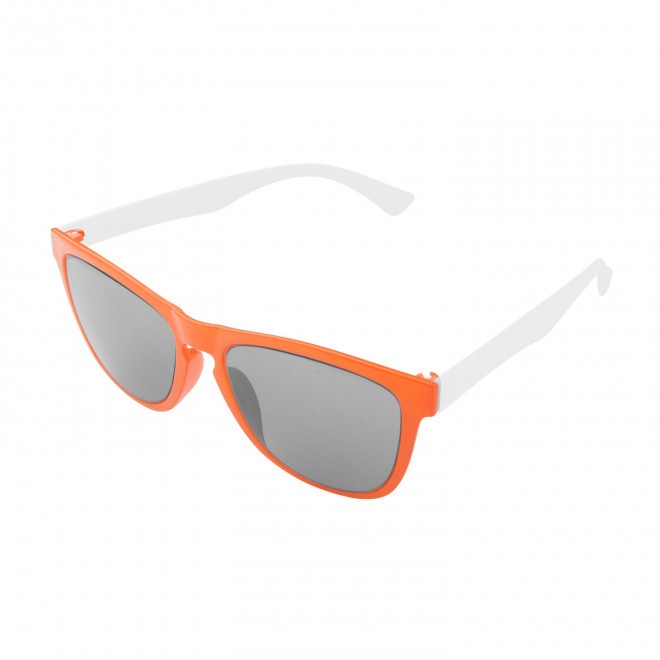 LUNETTES SOLEIL PERSONNALISABLES MIX & MATCH 'SUNWAY' - orange/blanc