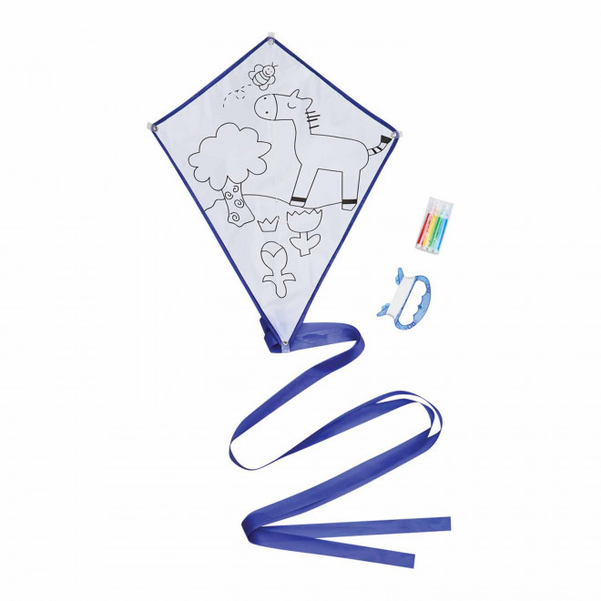 CERF-VOLANT PUBLICITAIRE À COLORIER 'MAGGIE' - blanc