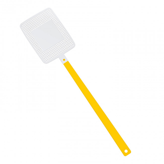 TAPETTE A MOUCHE PERSONNALISABLE MIX&MATCH 'FLYVE' - jaune/blanc