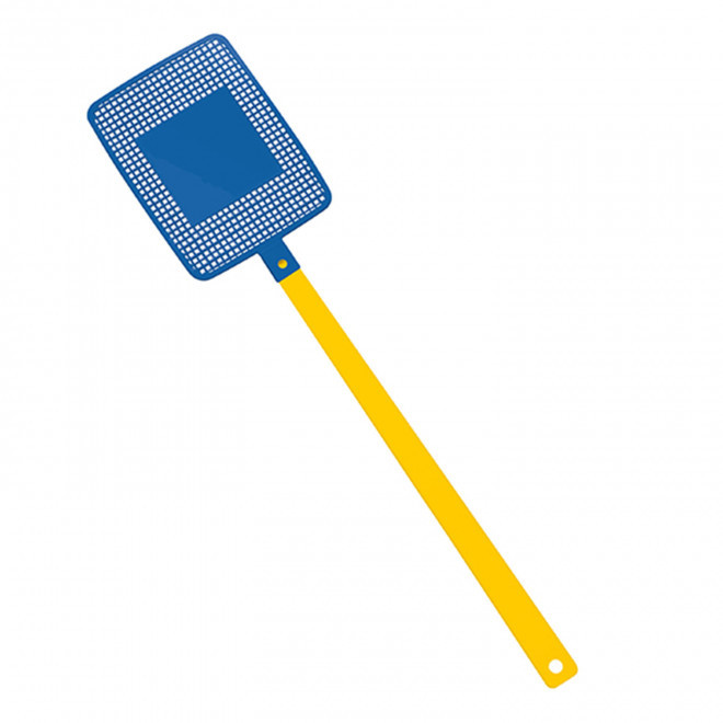 TAPETTE A MOUCHE PERSONNALISABLE MIX&MATCH 'FLYVE' - jaune/bleu