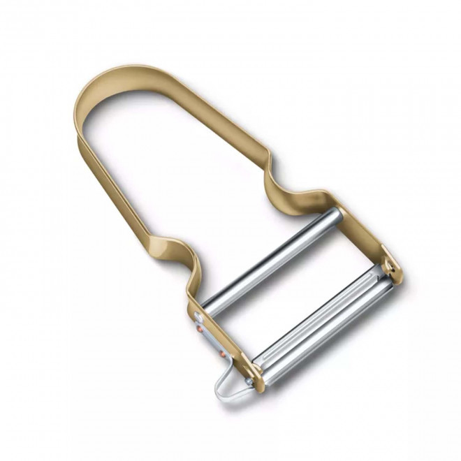 EPLUCHEUR EN ALUMINIUM PERSONNALISABLE 'REX' - doré