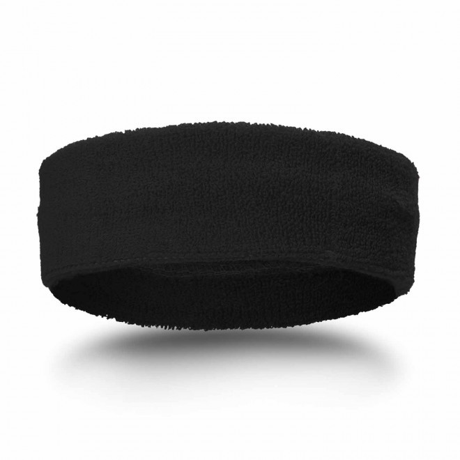 BANDEAU DE TENNIS PERSONNALISABLE 'LENKA' - noir