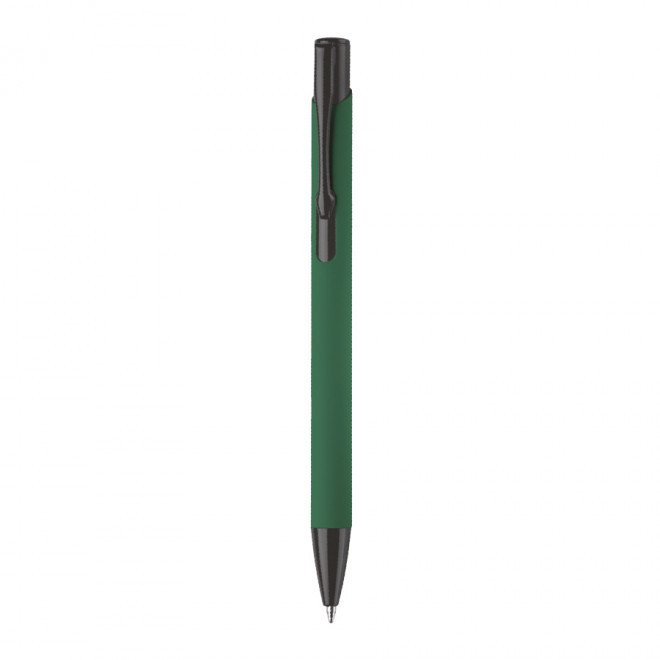 STYLO PUBLICITAIRE EN ALUMINIUM 'SOFTLY BLACK' - vert foncé