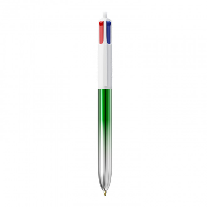 STYLO BIC® 4 COULEURS PERSONNALISABLE 'BICOLOR' - vert