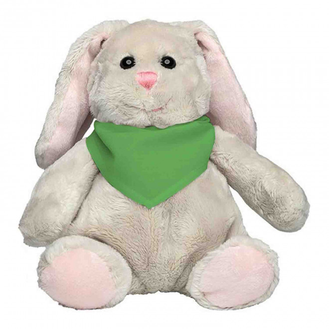 PELUCHE LAPIN PERSONNALISABLE 'KANOU BANDANA' - vert clair