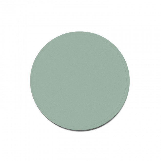 DESSOUS DE VERRE MIF EN CUIR RECYCLE 'COLETTE' - vert eau