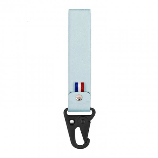 PORTE CLE PERSONNALISABLE MOUSQUETON MIF 'CLARA' - bleu ciel