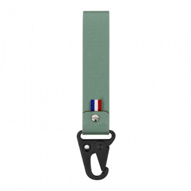 PORTE CLE PERSONNALISABLE MOUSQUETON MIF 'CLARA' - vert eau