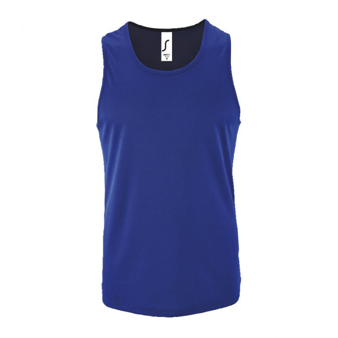 DÉBARDEUR PERSONNALISÉ HOMME 'SPORTY' - bleu royal