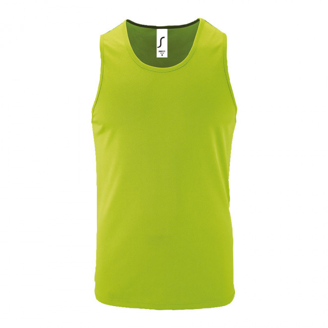 DÉBARDEUR PERSONNALISÉ HOMME 'SPORTY' - vert fluo