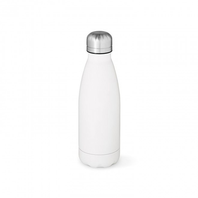 BOUTEILLE ISOTHERME PERSONNALISABLE 430ML 'ASTRIO RECYCLE' - blanc