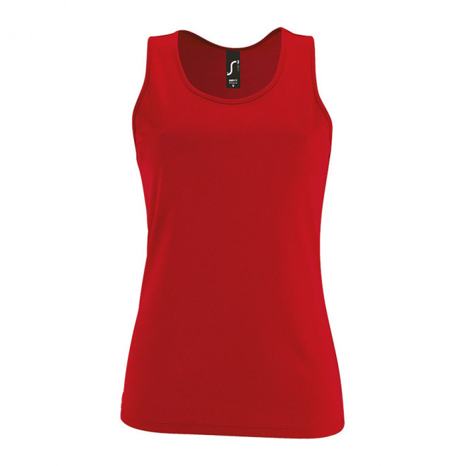 DÉBARDEUR PERSONNALISÉ FEMME 'SPORTY' - rouge