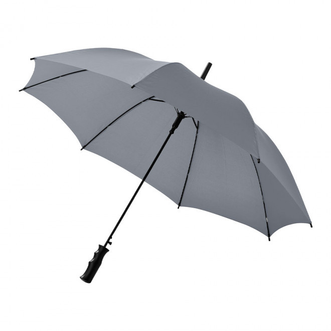 PARAPLUIE PERSONNALISE MANCHE DROIT A OUVERTURE AUTOMATIQUE 'BELLSHILL' - gris