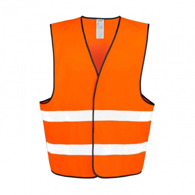 GILET DE SECURITE PERSONNALISABLE 'ARMILLA FLUO' - orange fluo