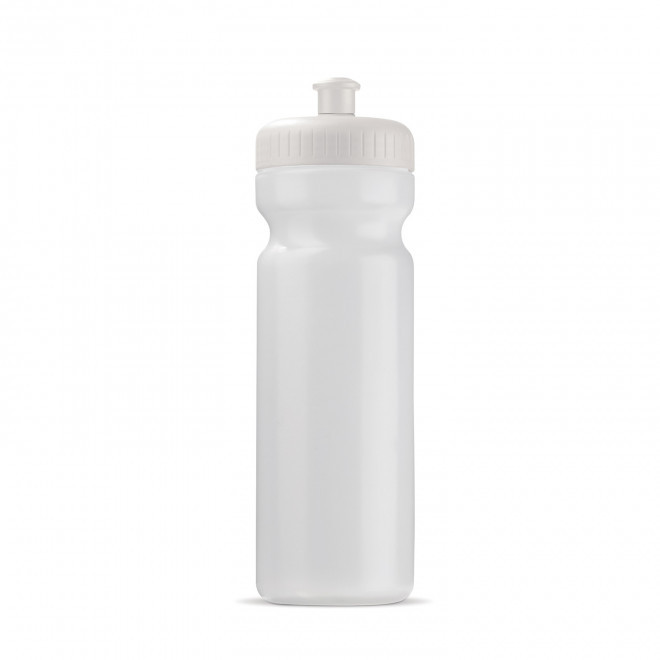 GOURDE PERSONNALISABLE 750ML CORPS TRANSLUCIDE BIO 'TRAIL' - blanc