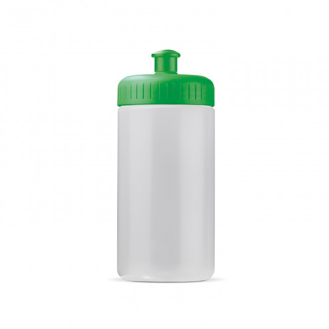 GOURDE PERSONNALISABLE 500ML CORPS TRANSLUCIDE BIO 'TRAIL' - vert