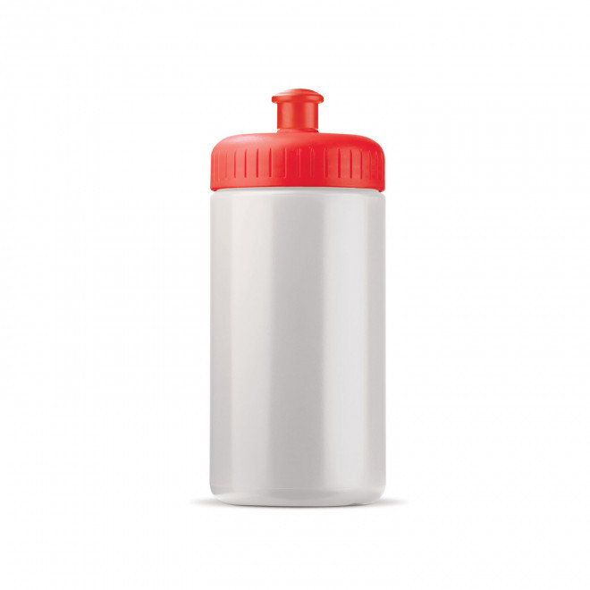 GOURDE PERSONNALISABLE 500ML CORPS OPAQUE BLC BIO 'TRAIL' - rouge