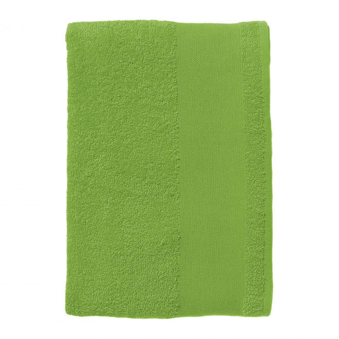 SERVIETTE DE BAIN PERSONNALISÉE COULEUR 70x140 CM 'ISLAND' - vert pomme