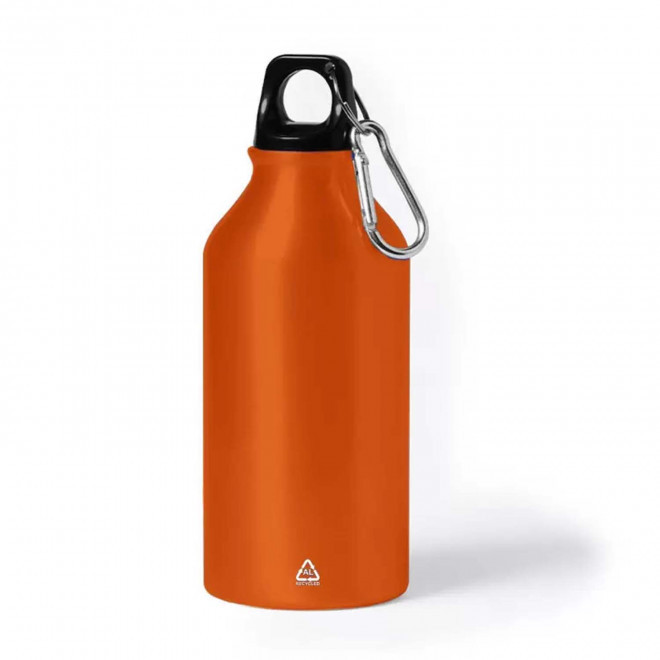 GOURDE ALUMINIUM PUBLICITAIRE 400 ML 'EVEREST RECYCLE' - orange