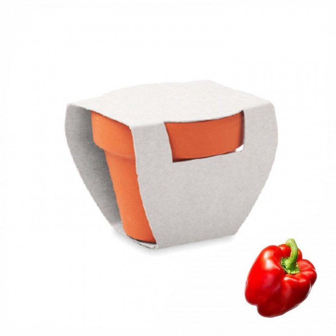 KIT DE PLANTATION PUBLICITAIRE 'POPPY QUADRI' - poivron